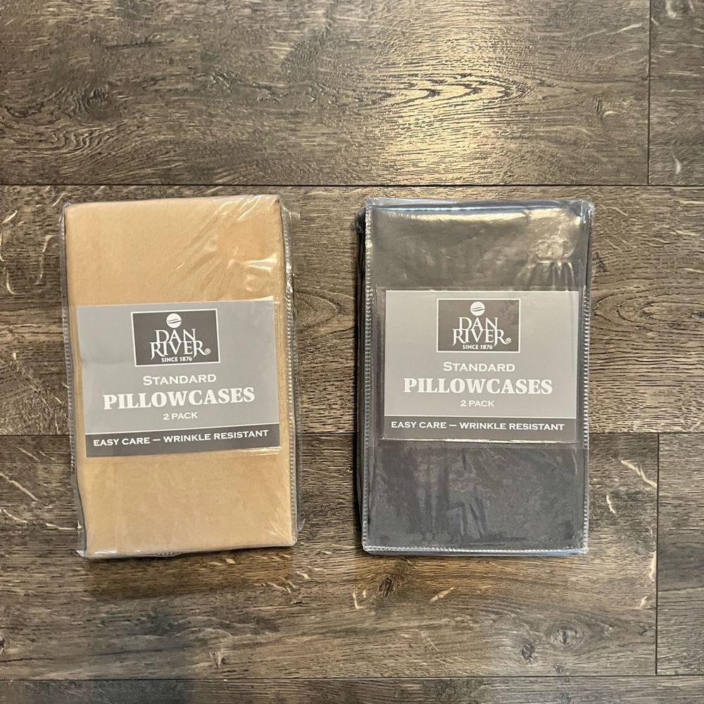 2 2-Packs Dan River Pillowcases NEW